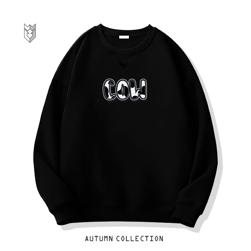 Áo nỉ sweater nam nữ Unisex họa tiết Bò sữa Cow - GW Shop