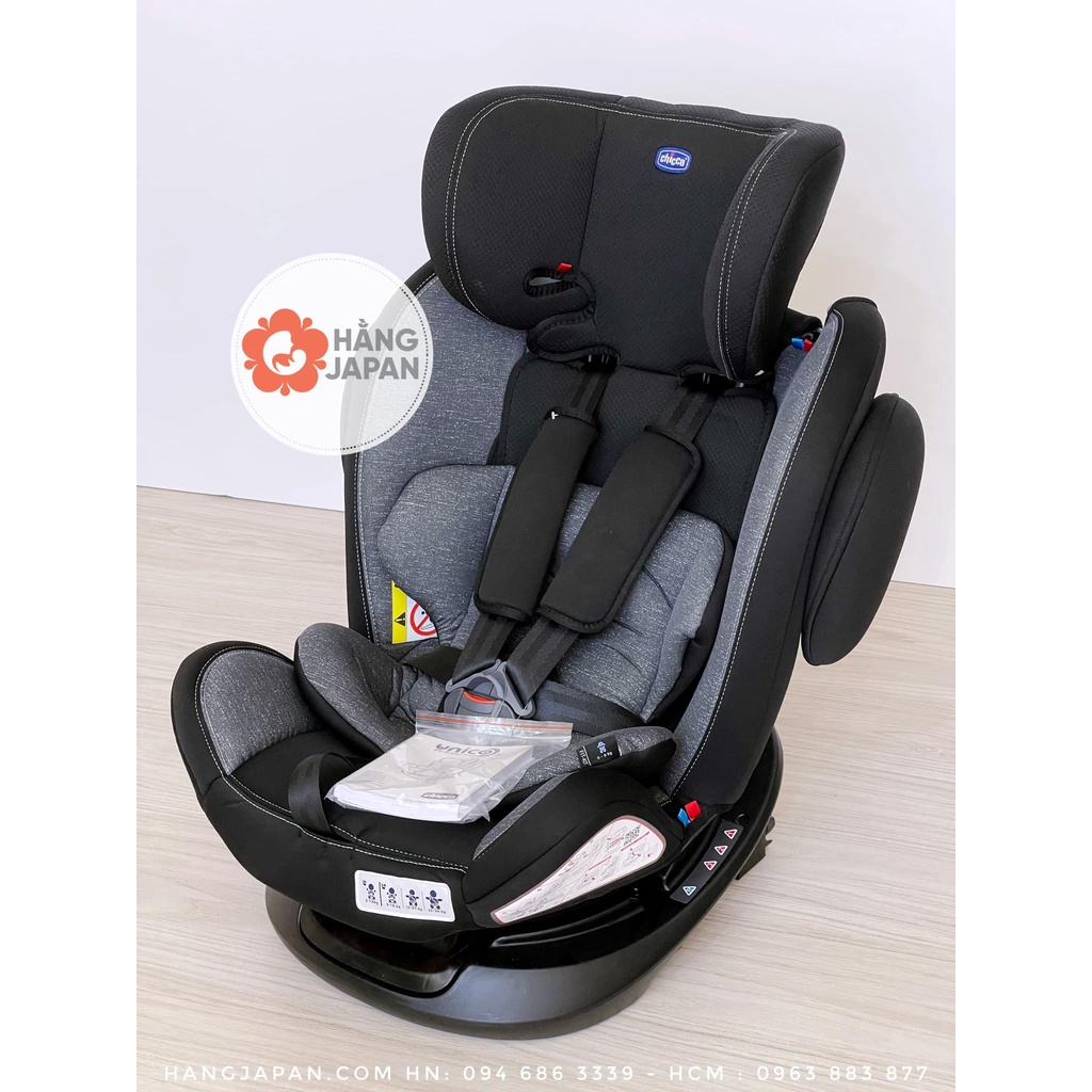 Ghế ngồi ô tô Chicco UNICO ISOFIX xoay 360 độ cho bé từ sơ sinh đến 12 tuổi - HÀNG CHÍNH HÃNG