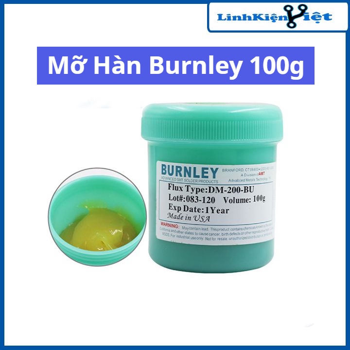 Mỡ hàn BURLEY 100g sửa chữa, hàn linh kiện điện tử, hàn linh kiện dán