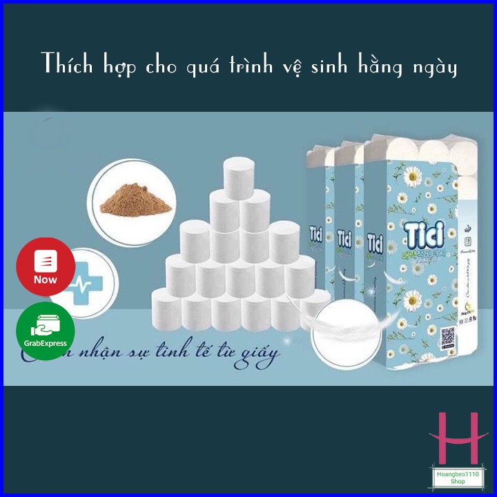 Giấy vệ sinh Tici không lõi siêu dai bịch 18 cuộn { H }