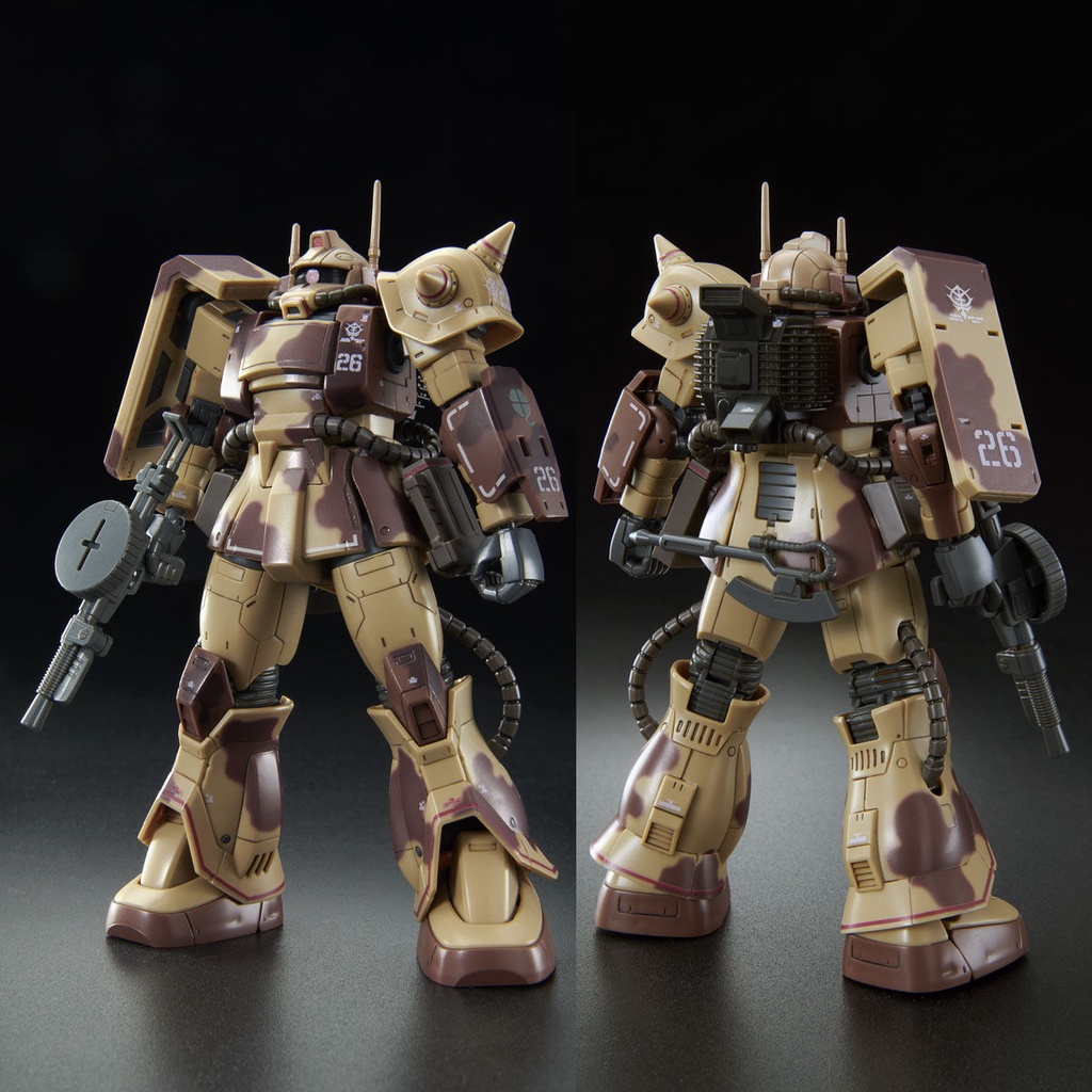 Mô Hình Gundam HG Origin Zaku Desert Type Double Antenna (P-Bandai)