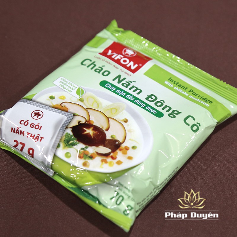 Thực Phẩm Chay - Cháo Nấm Đông Cô Vifon, Gói 70gr