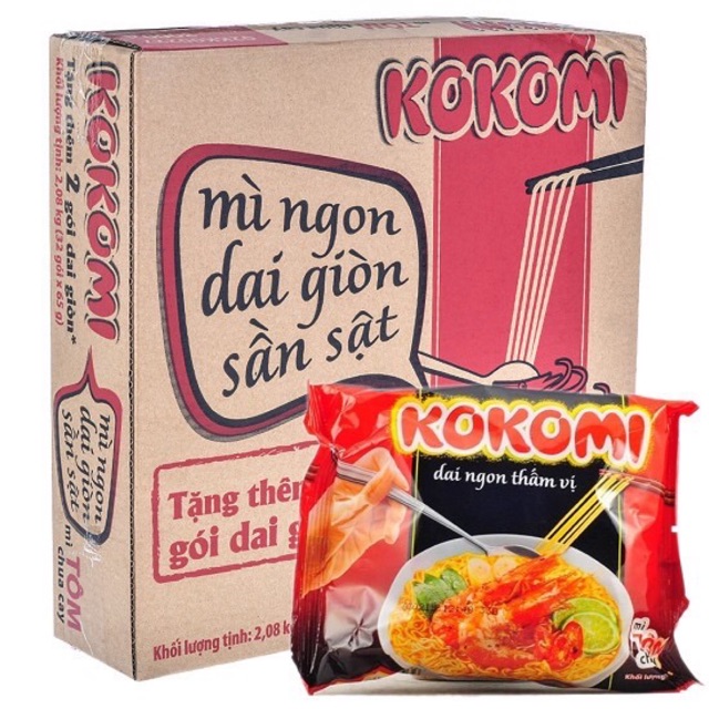 Mì tôm chua cay Kokomi (thùng 30 gói)