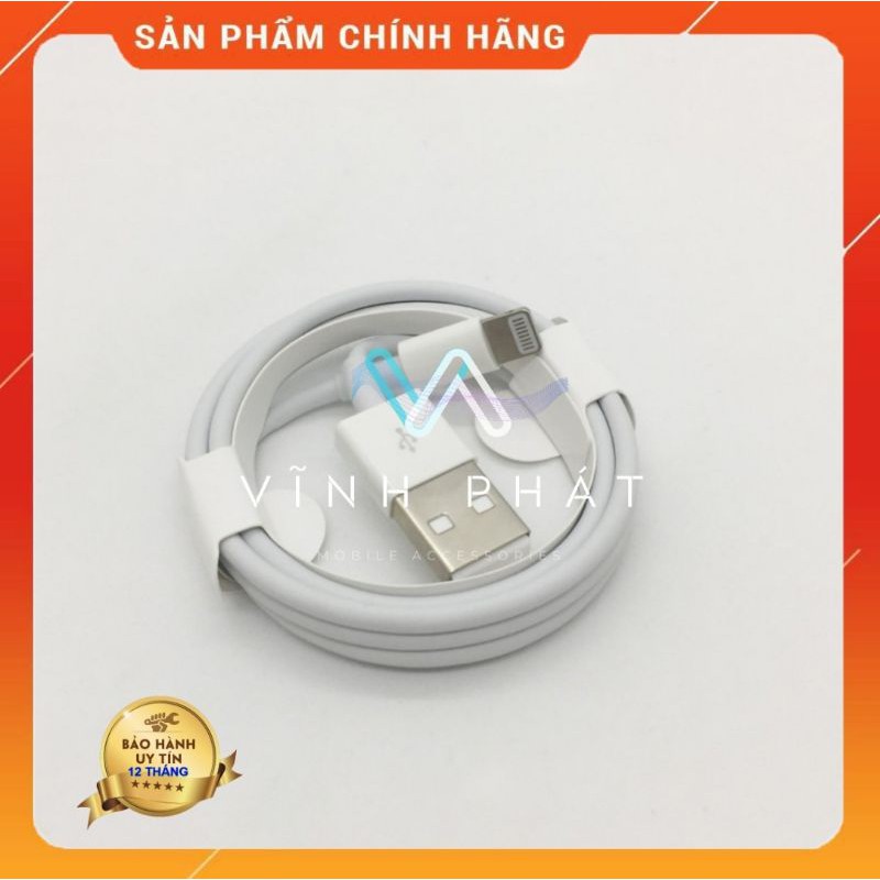 Dây Cáp Sạc Iphone Zin Chính Hãng 6 7 8 plus X XS Max 11 Promax - Bảo hành 12 Tháng 1 Đổi 1