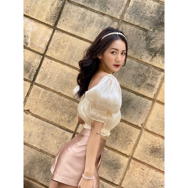 Áo tay phồng nhũ Roxanna - VIQ The Label