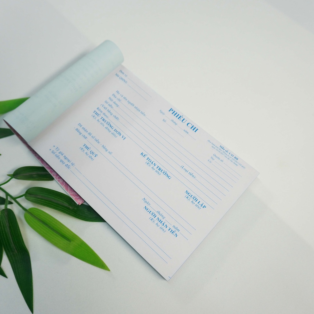 Phiếu chi khổ 13x19cm 1 liên (100 tờ), Phiếu chi 2 liên 13x19cm (50 bộ=100 tờ) - Phiếu chi 3 liên 13x19cm (50 bộ=100 tờ)