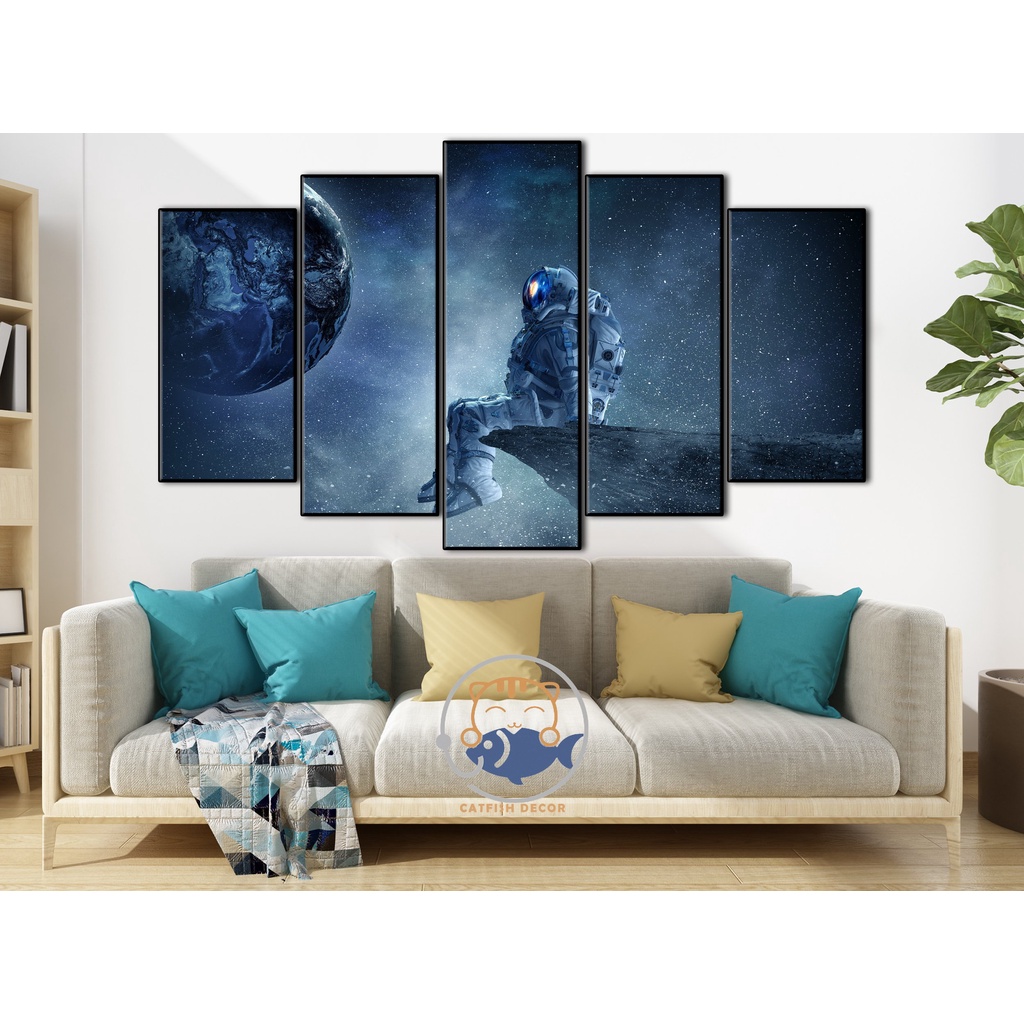Tranh dán tường SPACE - Phi Hành Gia - Vũ Trụ decor phòng - bộ 9
