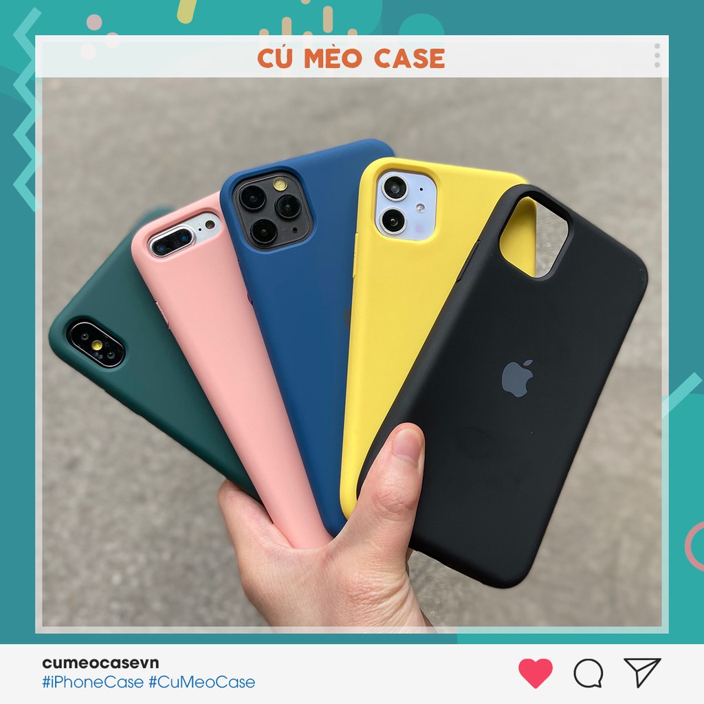 Ốp táo full viền lót nỉ dẻo dành cho iPhone 7 8 7 Plus 8 Plus X Xs XsMax iPhone 11 11 Pro 11 Promax