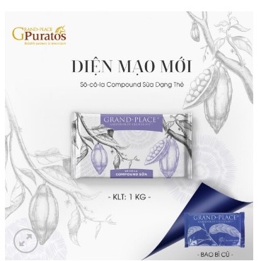 Socola Sữa Compound Puratos Grand Place M007 1kg