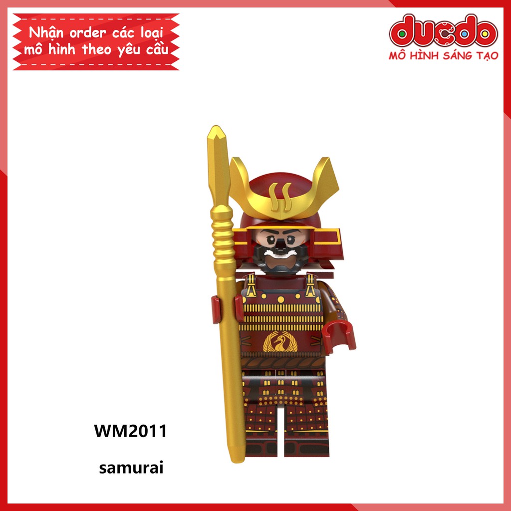 Minifigures các nhân vật Samurai tuyệt đẹp - Đồ chơi Lắp ghép Xếp hình Mini Mô hình WM WM6096