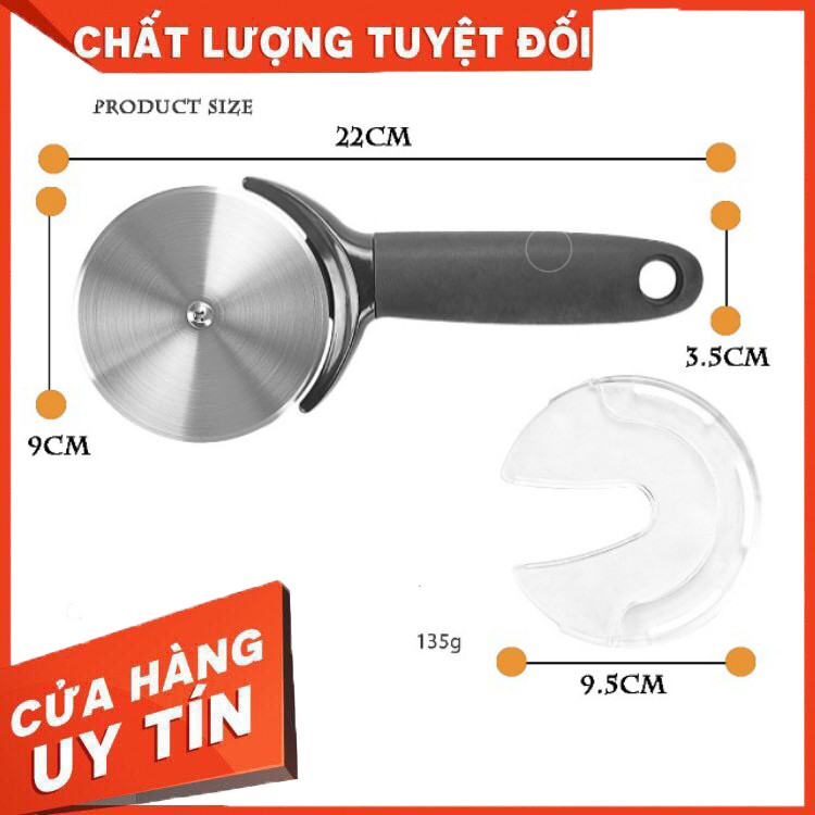 DAO CẮT BÁNH PIZA CAO CẤP (CÓ BỌC LƯỞI DAO)