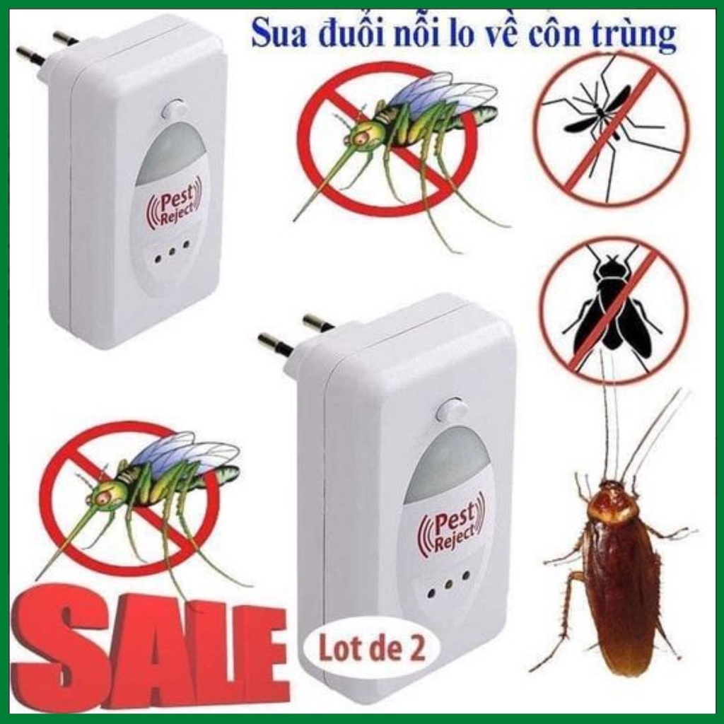 Thiết Bị Đuổi Côn Trùng Pest Reject - Máy Đuổi Chuột Gián Muỗi Ruồi Kiến Mối Thông Minh Hiệu Quả