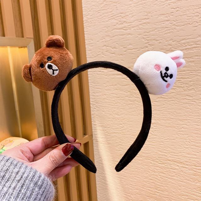 Cài tóc gấu thỏ vịt Brown Cony Sally Line Friends