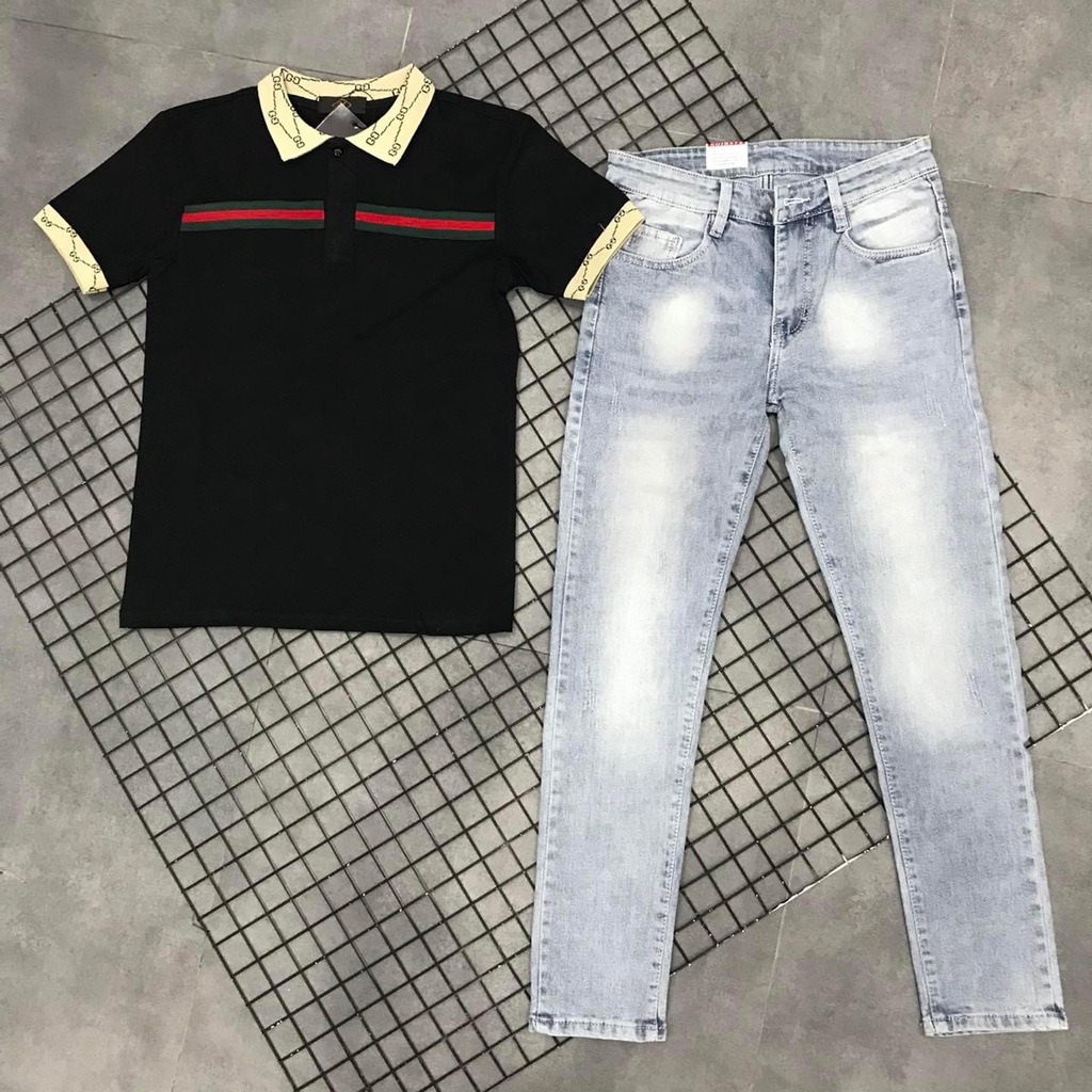 Quần jean nam xanh nhạt chất bò cao cấp trẻ trung cá tính co giãn vải dày đẹp mẫu mới ms5678