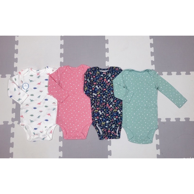 (Hàng auth) set 4 áo body dài tay Carters chính hãng săn sale