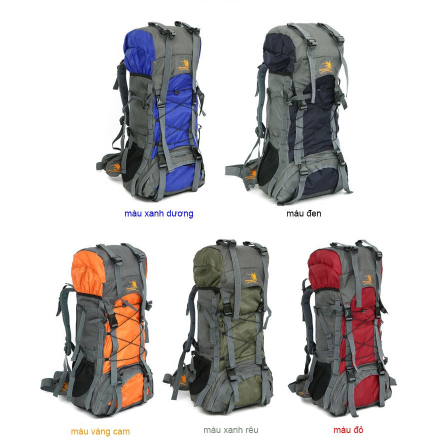 Balo leo núi, trekking dã ngoại 60L
