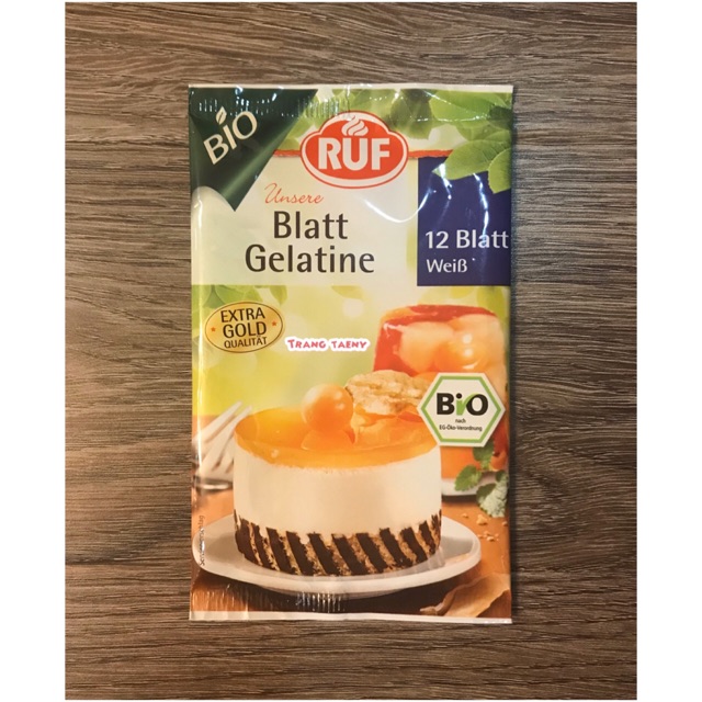 Lá gelatine hữu cơ RUF