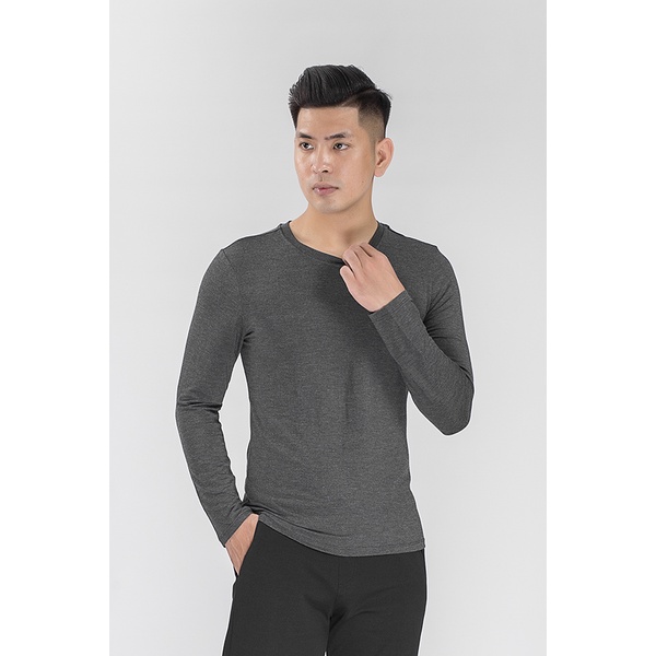 Áo giữ nhiệt Aristino  cổ tròn  giữ ấm và đàn hồi tốt ALT003W8