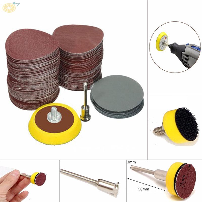 Set 100 giấy nhám tròn đánh bóng chuyên dụng 1/8inch