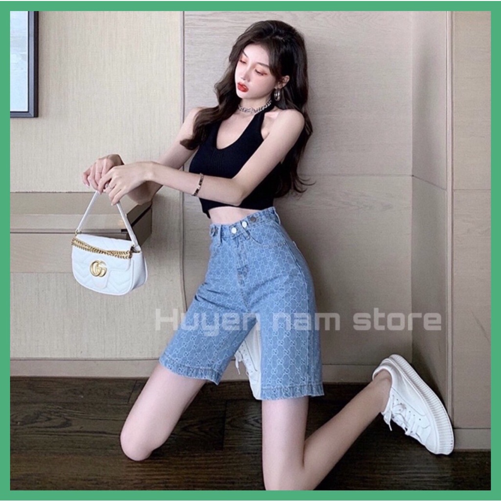 Quần Short Jeans Quần Ngố Bò Họa tiết 1 màu cao cấp Mã Q05 kèm video và ảnh thật
