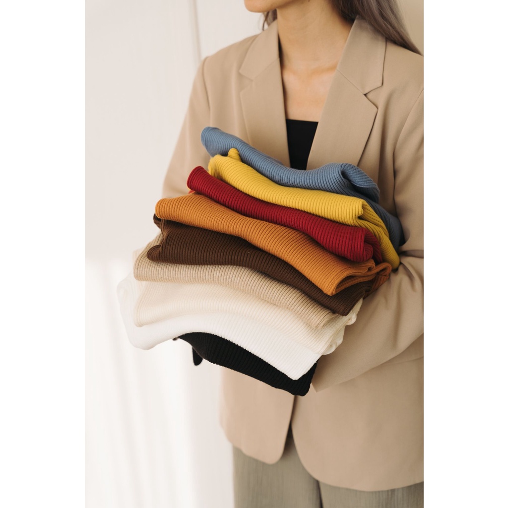 [Mã 2611THTRANG100K hoàn 10% xu đơn 99K] Áo len tăm picked dài tay nữ MADELEN dáng ôm cổ 5F nhiều màu | BigBuy360 - bigbuy360.vn