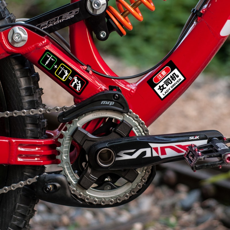 1 Bộ Miếng Dán Phản Quang Cảnh Báo DONT TOUCH MY BIKE Chống Nước Trang Trí Cho Xe Đạp MTB