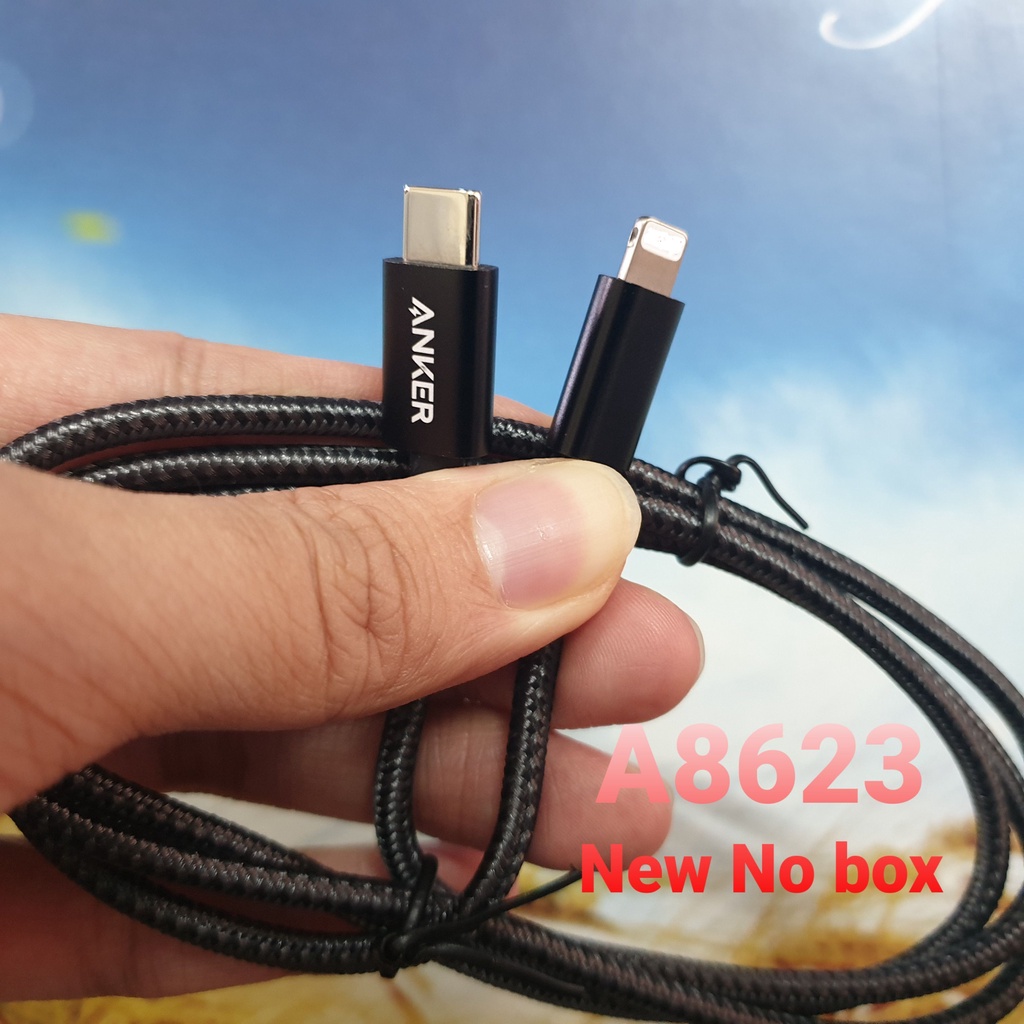 Dây cáp sạc nhanh Type C ra to L  Anker PowerLine A8623 A8633 A8632 Tuấn Hà Store