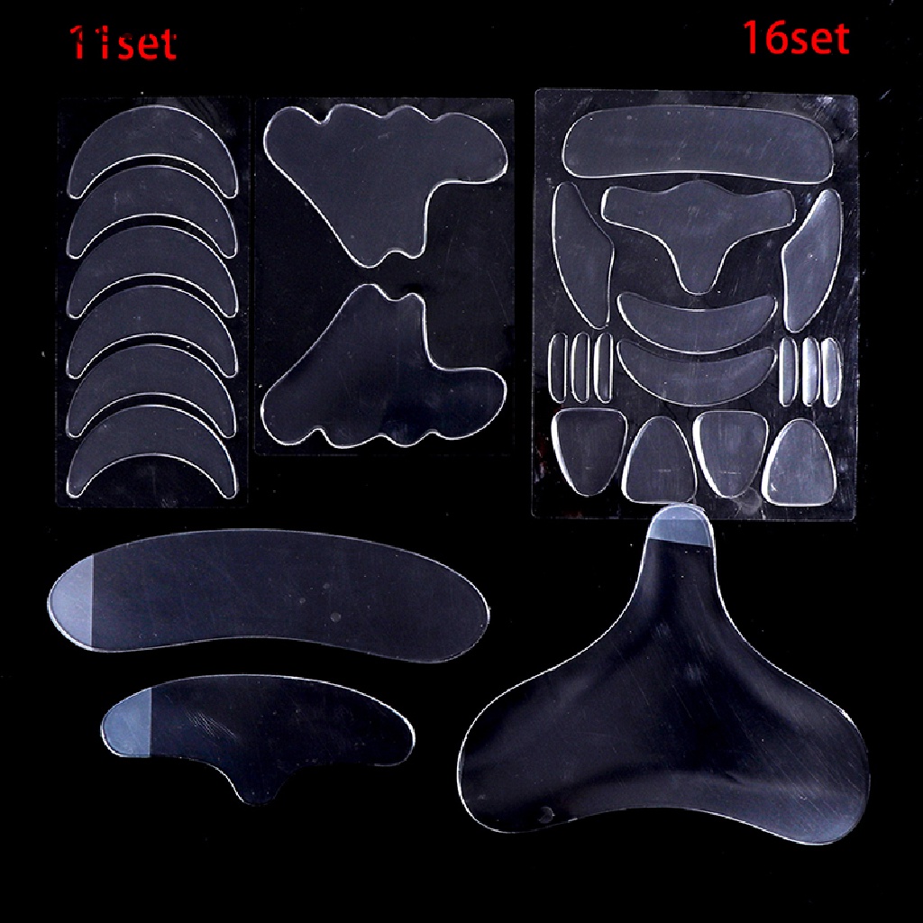 Set 11 / 16 Miếng Silicone Dán Nâng Cơ Mặt / Mắt / Trán Chống Nếp Nhăn