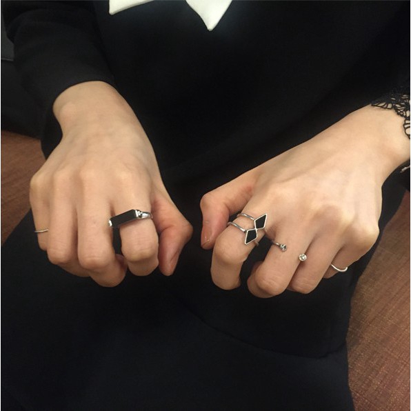 Set 5 Nhẫn Đeo Đốt Ngón Tay Thời Trang Cho Nữ
