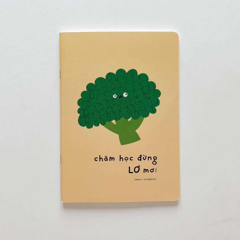 Combo vở kẻ ngang 120 trang Crabit hoạ tiết dễ thương màu pastel
