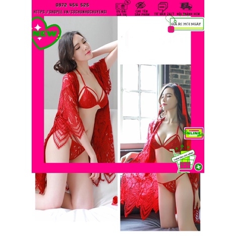 [FREESIZE][BK011 ] SET NGỦ SEXY COSPLAY (KÈM KHOÁC NGOÀI)