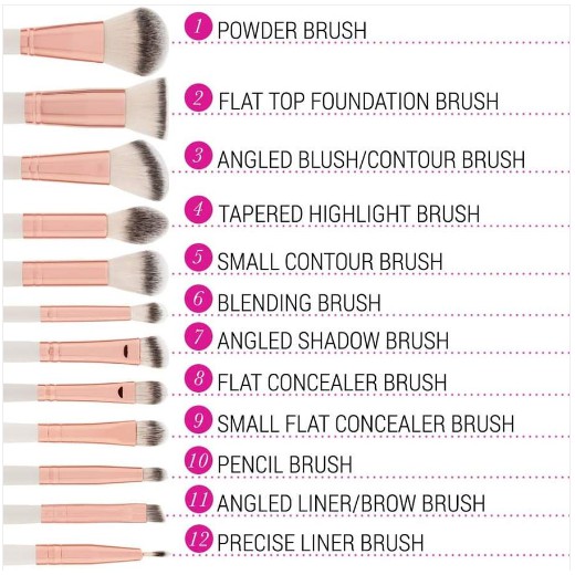 Bộ cọ Rose Romance 12 Piece Brush Set bhcosmetics.com