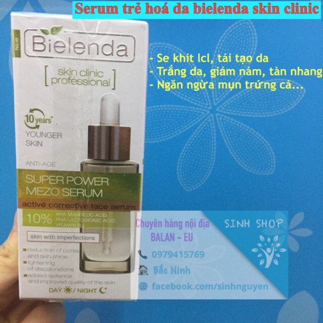 Serum Trắng Da Bielenda Skin Clinic Professional