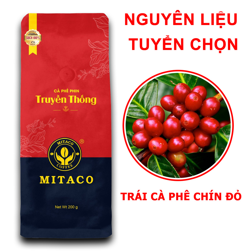 Cà Phê Phin Truyền Thống MITACO COFFEE (Gói 200g) | BigBuy360 - bigbuy360.vn