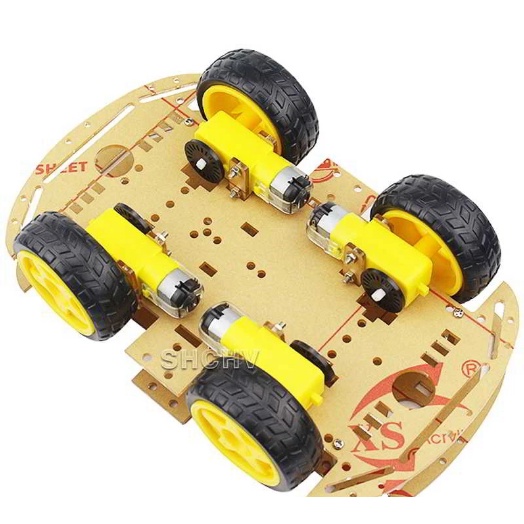 Khung xe robot 2 tầng 4 bánh LOẠI TỐT