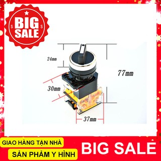 Công Tắc Xoay 2 Vị Trí 10A Phi 22mm