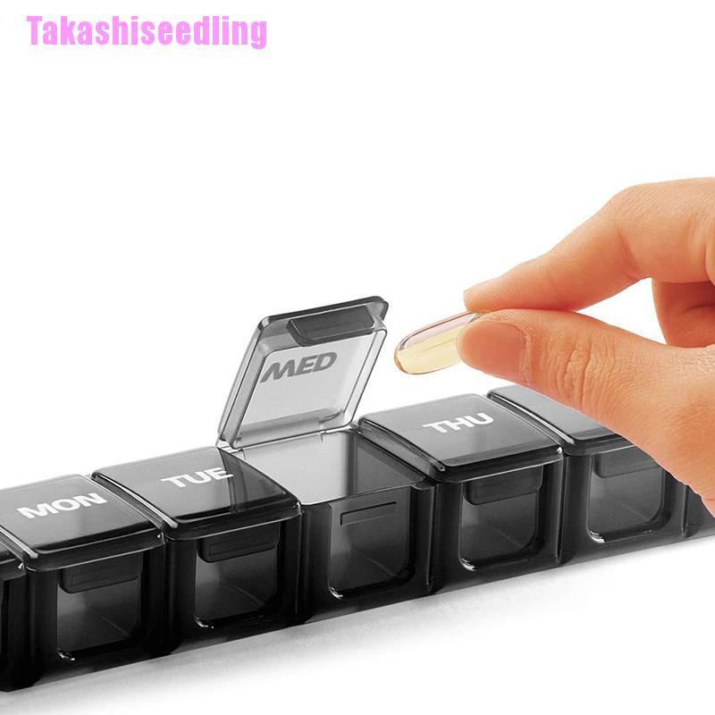 [Hàng mới về] Hộp đựng thuốc chia 7 ngăn tiện lợi