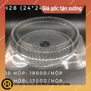 Combo 100 hộp H28 đựng bánh bông lan trứng muối - Phụ kiện trang trí bánh kem bánh sinh nhật HUY HOÀNG
