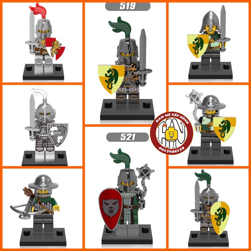 Minifigure Castle - Trung cổ - Hàng chuẩn đep - Hàng cao cấp - Ảnh shop !