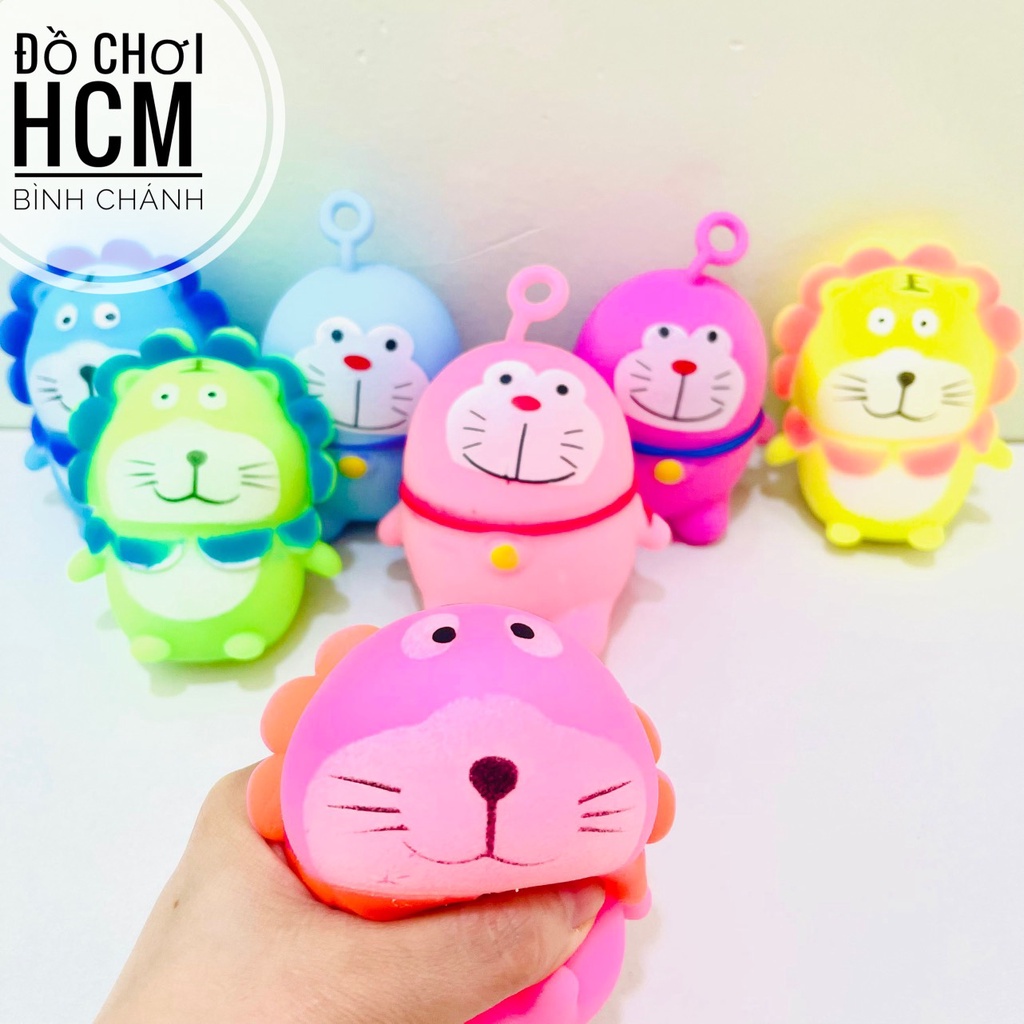 Đồ chơi trẻ em Squishy Mochi bóp mềm giúp giảm stress, giảm căng thẳng hình doremon, sư tử vui nhộn cho bé pop mềm