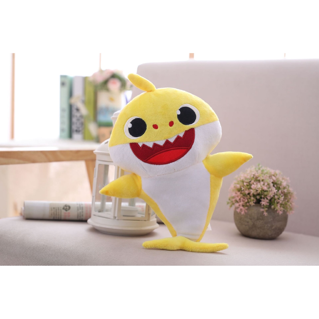 Thú nhồi bông hình cá mập phát nhạc và đèn cho trẻ em