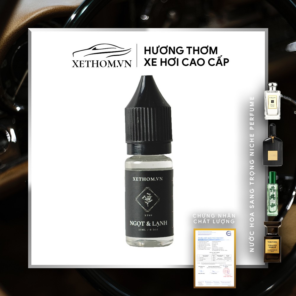 Nước hoa xe hơi cao cấp - Chai bổ sung - Refill mùi hương WILD STRAWBERRY &amp; PARSLEY - chai refill 15ml [XETHOM.VN]