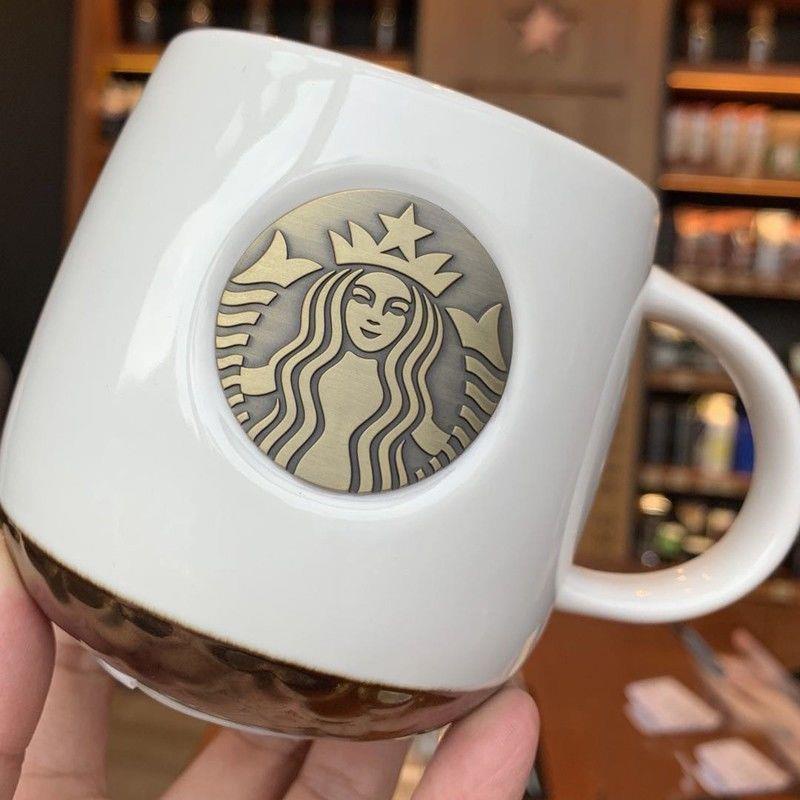 Cốc Uống Cà Phê Starbucks Bằng Gốm Sứ Phong Cách retro