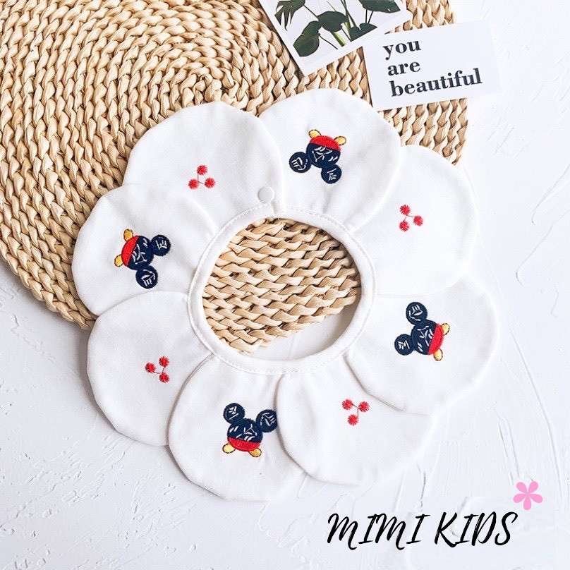 Yếm cổ tròn xoay cao cấp cho bé yêu Mimi Kids YC08