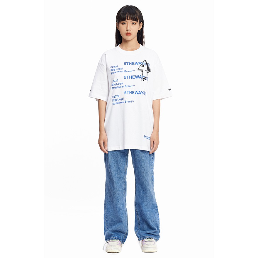 5THEWAY® /true light/ NEW TEE™ in WHITE aka Áo Thun Màu Trắng Tay Ngắn.