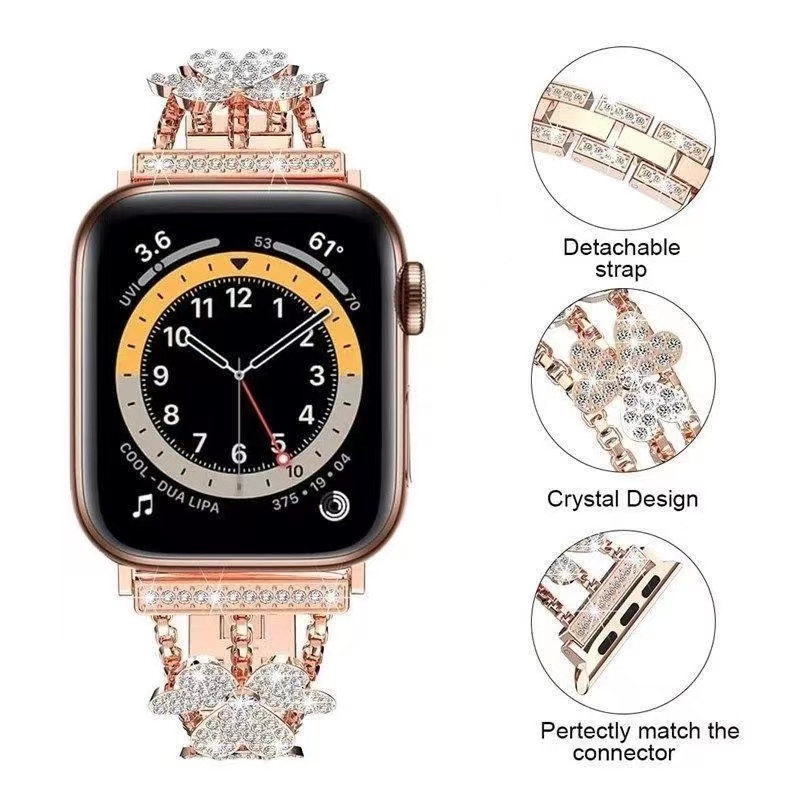 Dây Đeo Đồng Hồ Thay Thế 2022 Bằng Kim Loại Cho Apple watch 44mm 42mm 40mm 38mm iwatch 6 SE 5 4 3 2 1