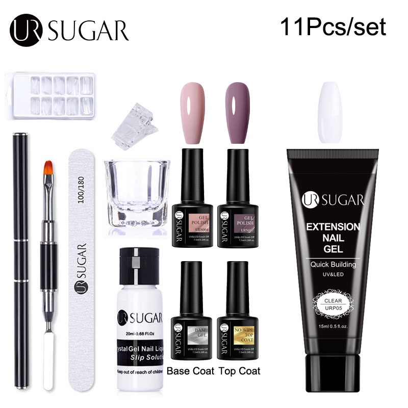 Set 11 dụng cụ gel nối móng Ur Sugar 15Ml tiện dụng