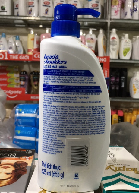 Dầu gội Head & Shoulders Sạch gàu, bạc hà mát rượi 625ml