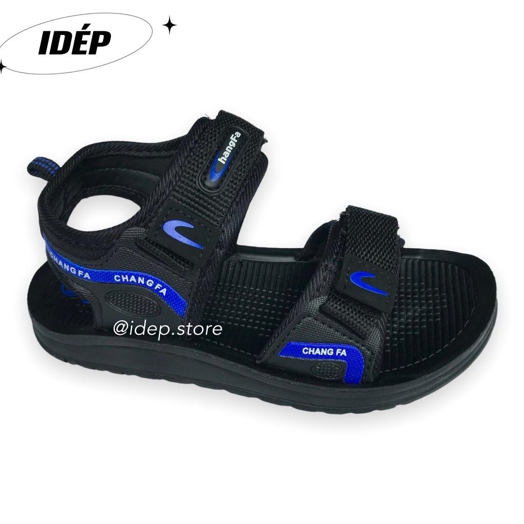 Giày sandal nam quai ngang vải dù đế da PU siêu bền đi làm, đi học đi mưa KH20 iDÉP- GL032