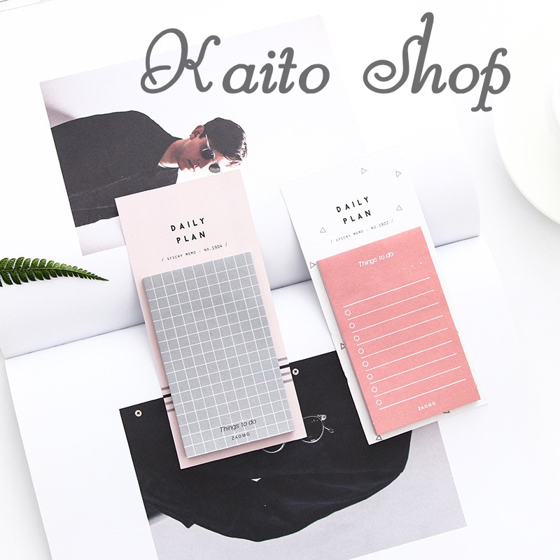 Giấy Ghi Chú Kế Hoạch Tiện Dụng 50 Tờ - Giấy Note Planner Lịch Trình Hàng Ngày